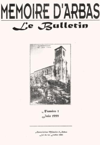 Premier Bulletin Mémoire d'Arbas